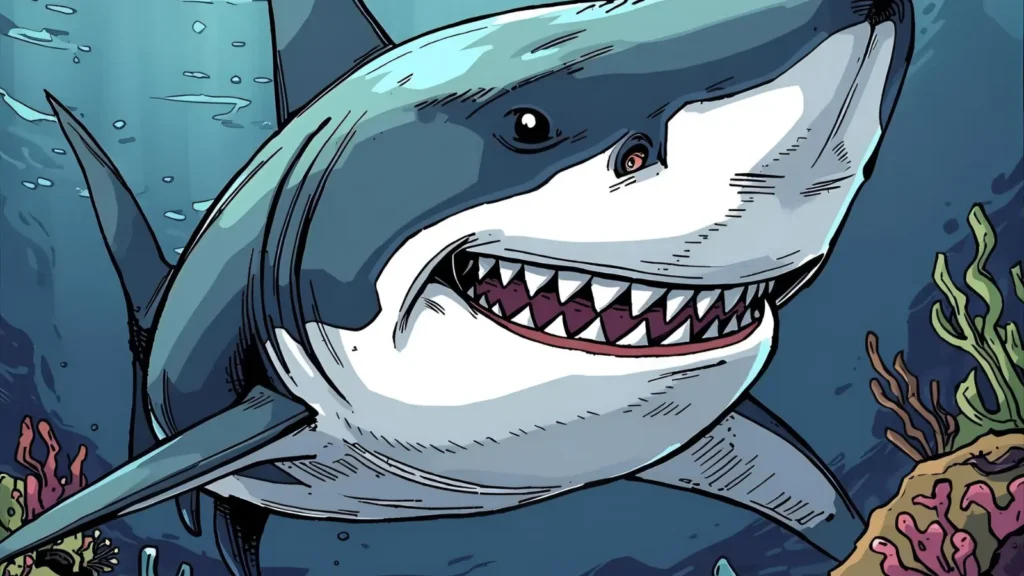 Shark Summer Coloring Pages 🦈