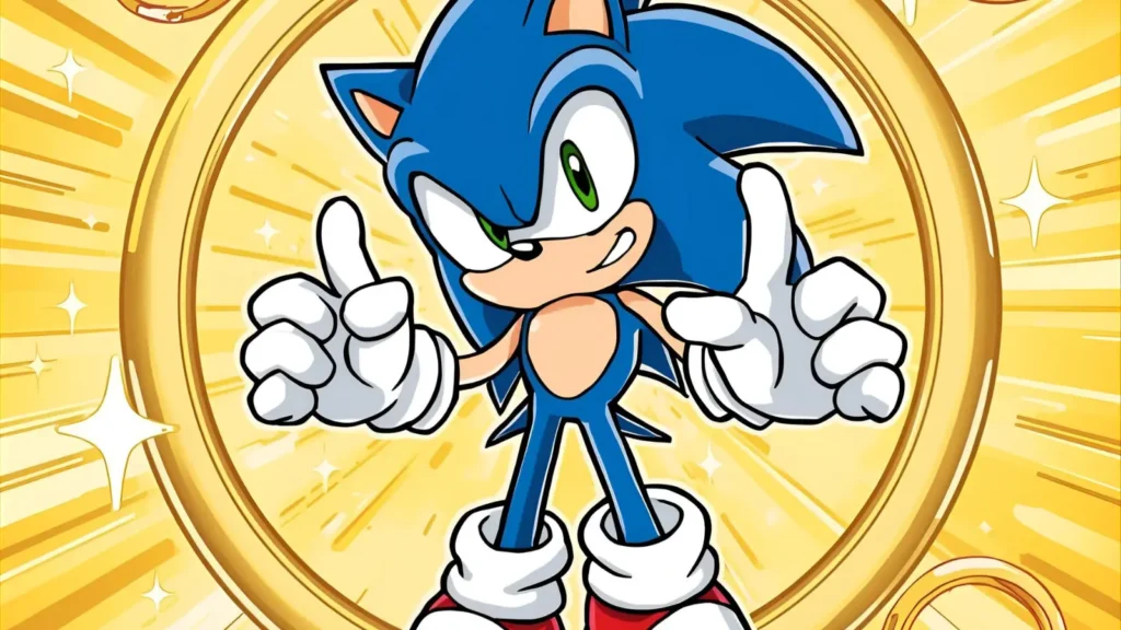 Sonic and Rings Coloring Pages 🔔