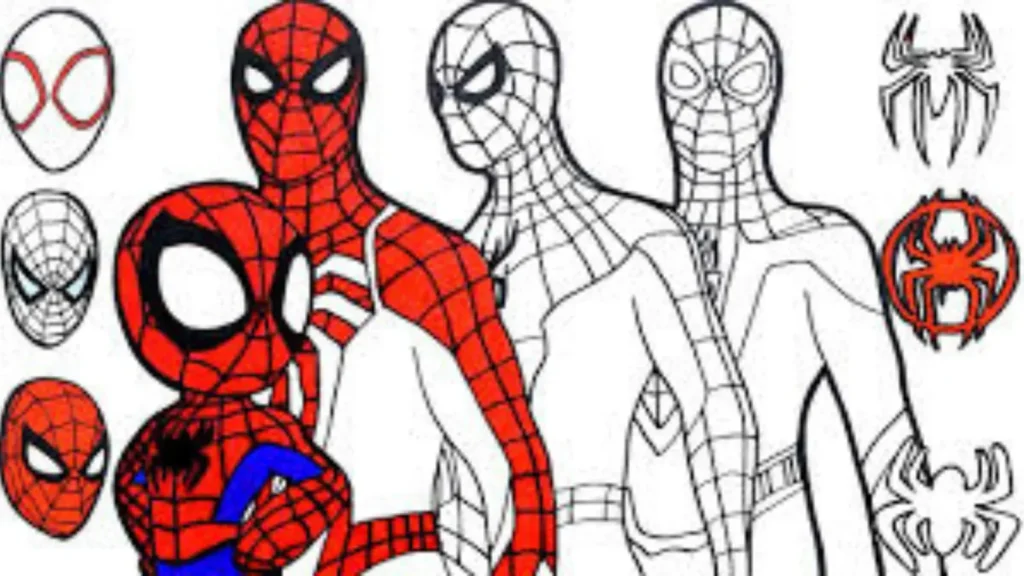 Spiderman Team-Up Coloring Pages