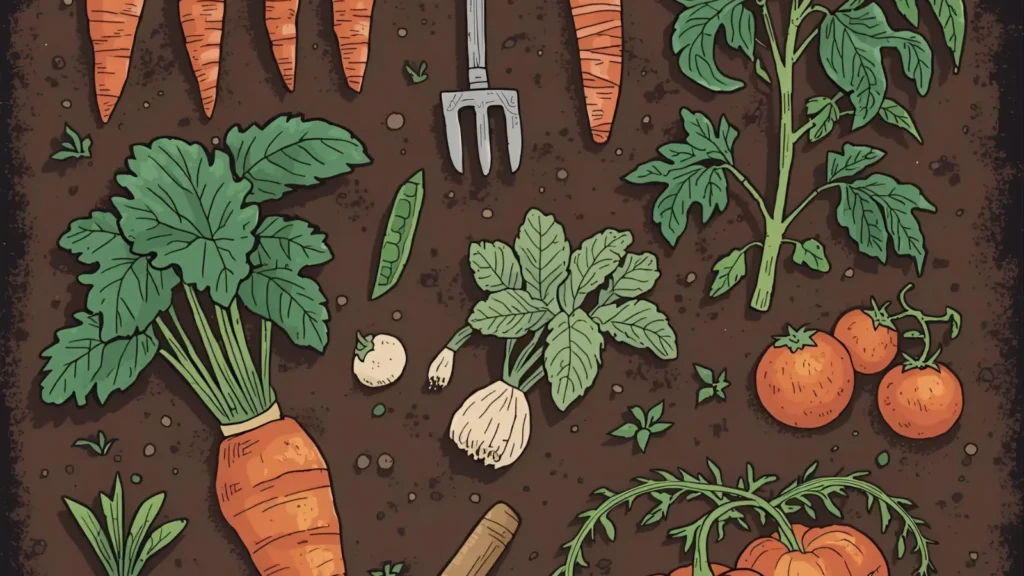 Spring Garden Vegetable Pages