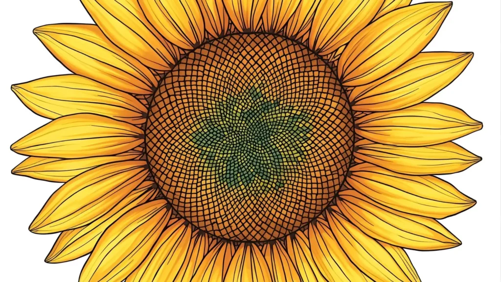 Sunflower Coloring Pages