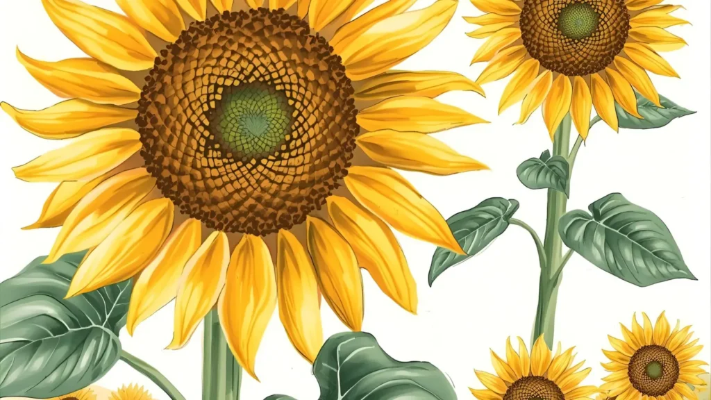 Sunflower Fall Coloring Pages