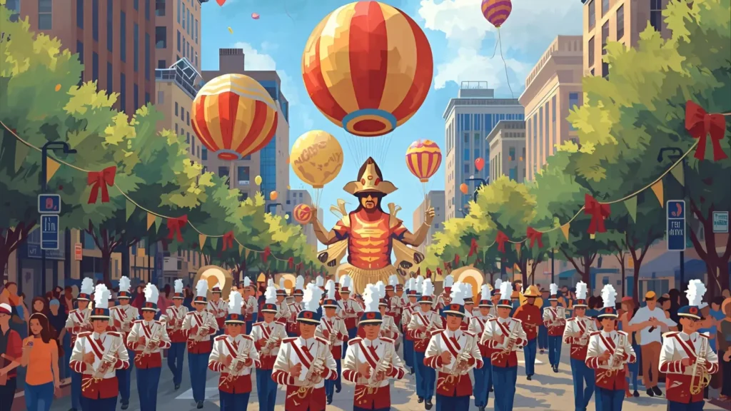 Thanksgiving Parade Coloring Pages