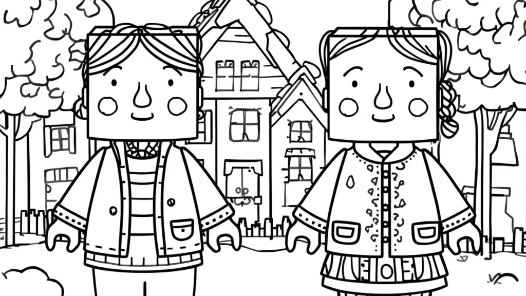Villager Coloring Pages 🧺