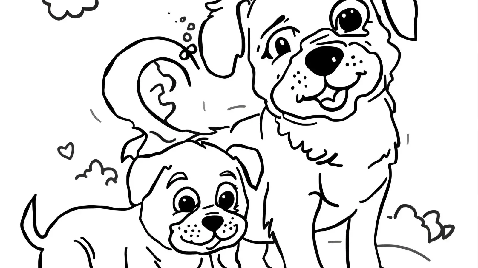 dog coloring pages