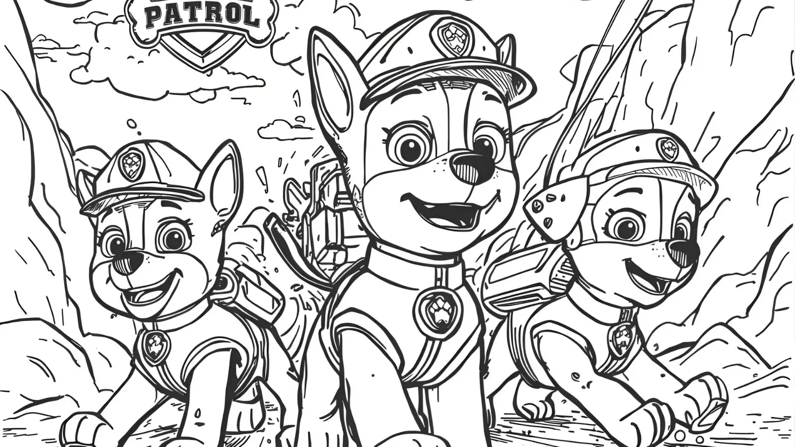 paw patrol coloring pages