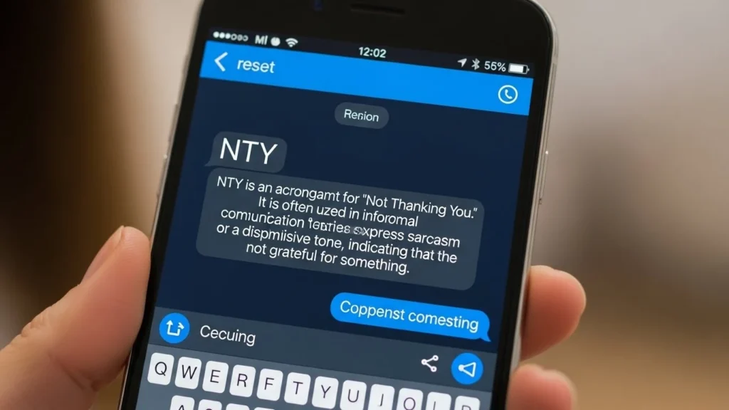 NTY Meaning in Text