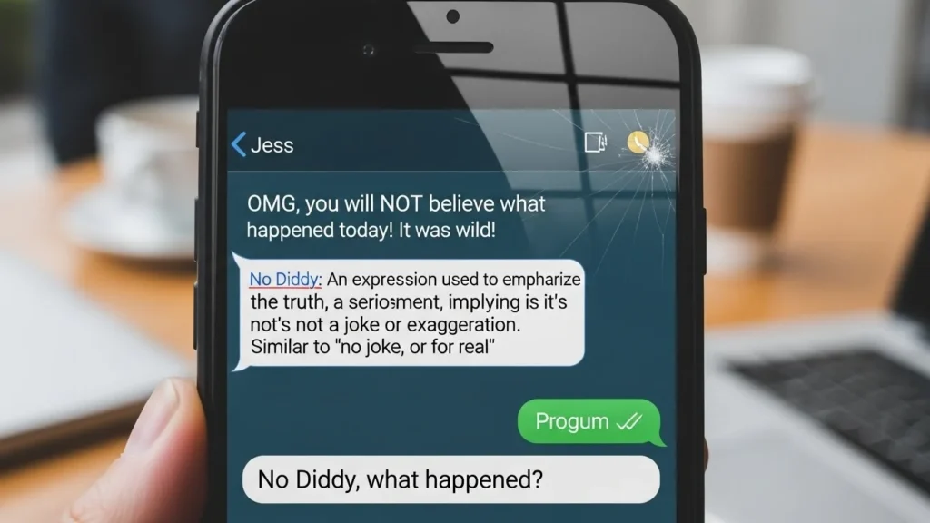 no diddy meaning in text