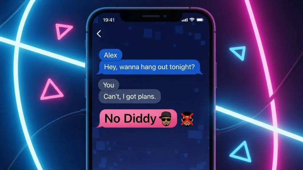 no diddy meaning in text