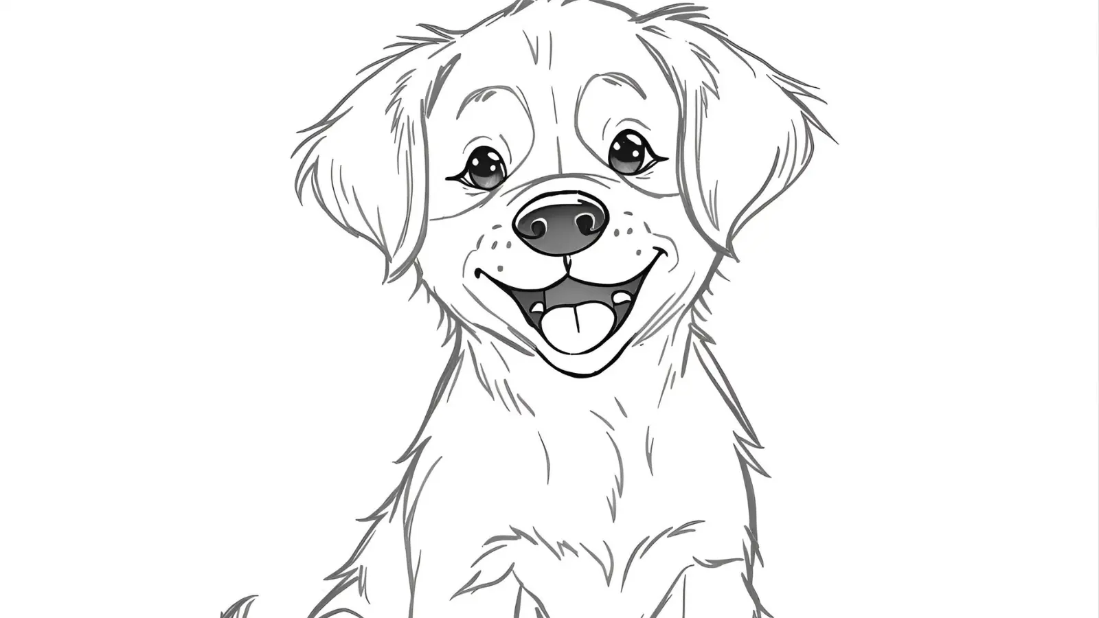 puppy coloring page