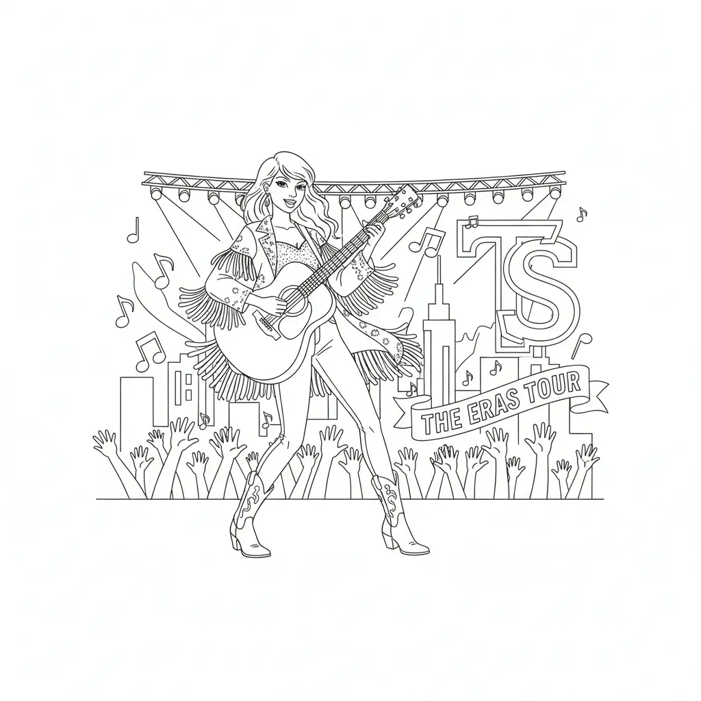 taylor swift coloring pages