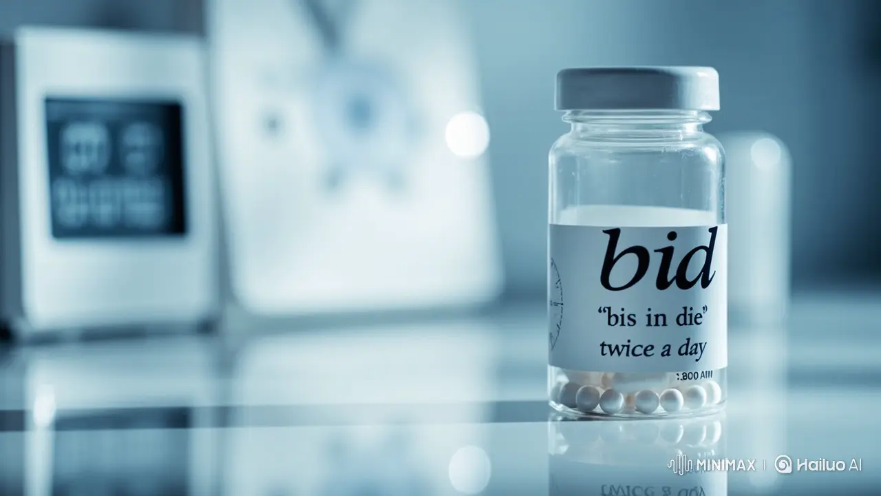 what does bid mean in medical terms