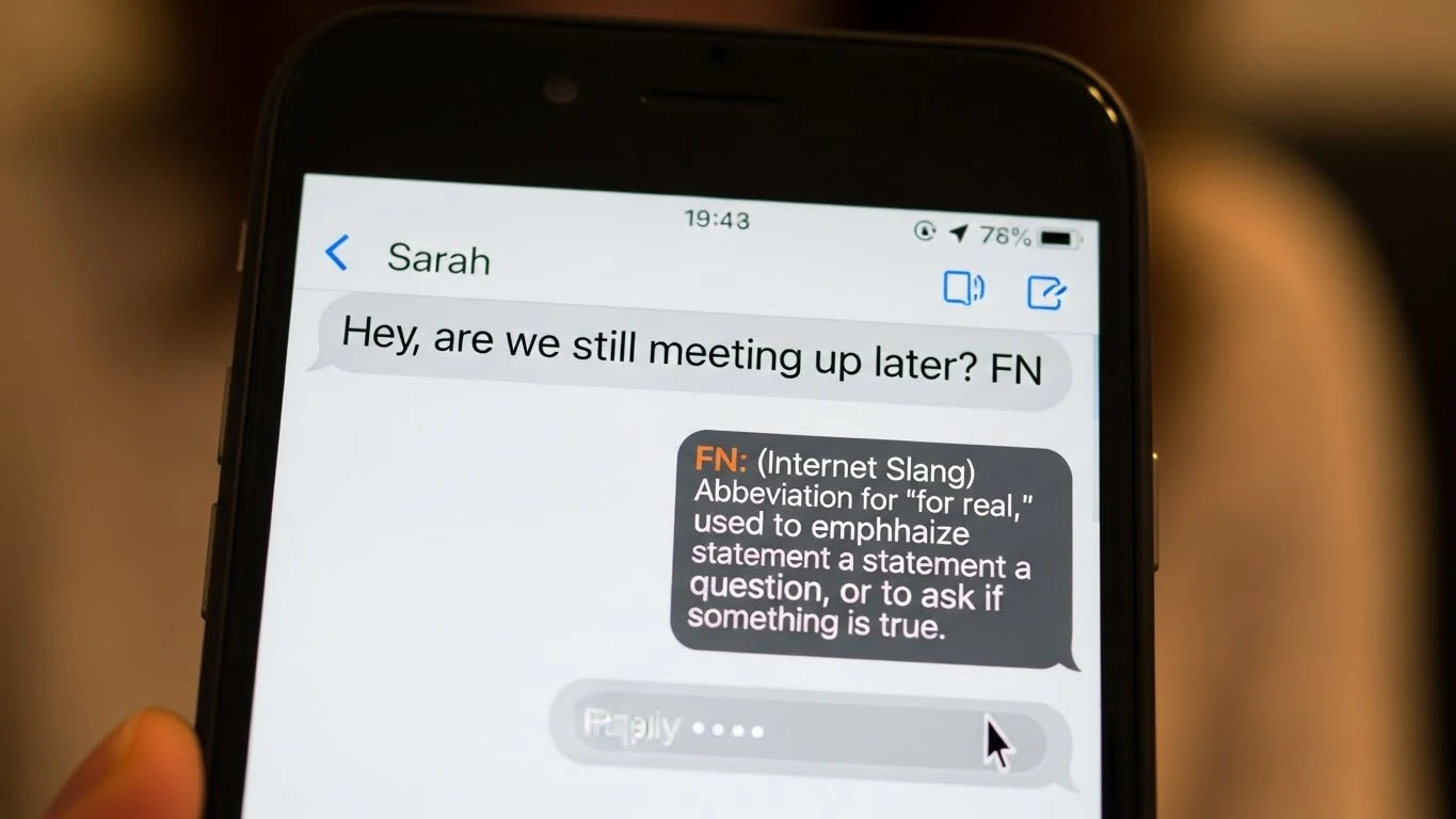 what does fn mean in text