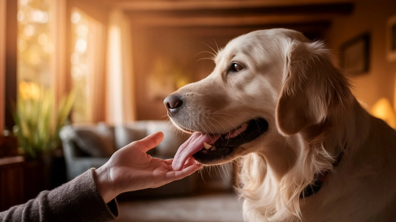 what does it mean when a dog licks you