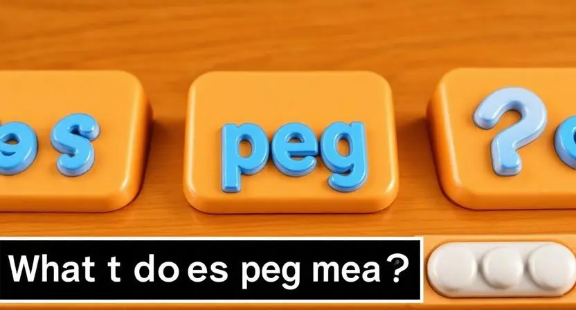 what does peg mean