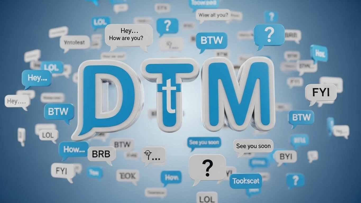 DTM meaning in text