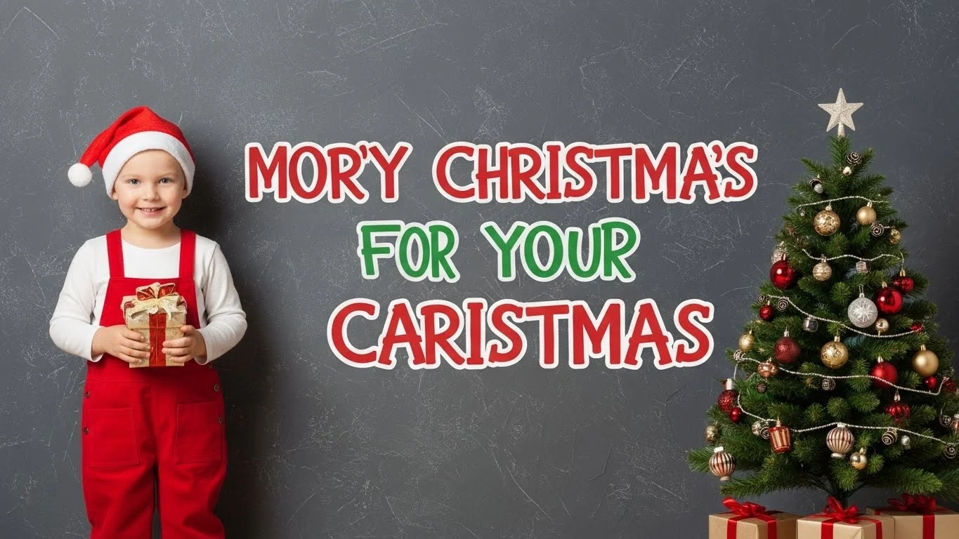 christmas captions for kids