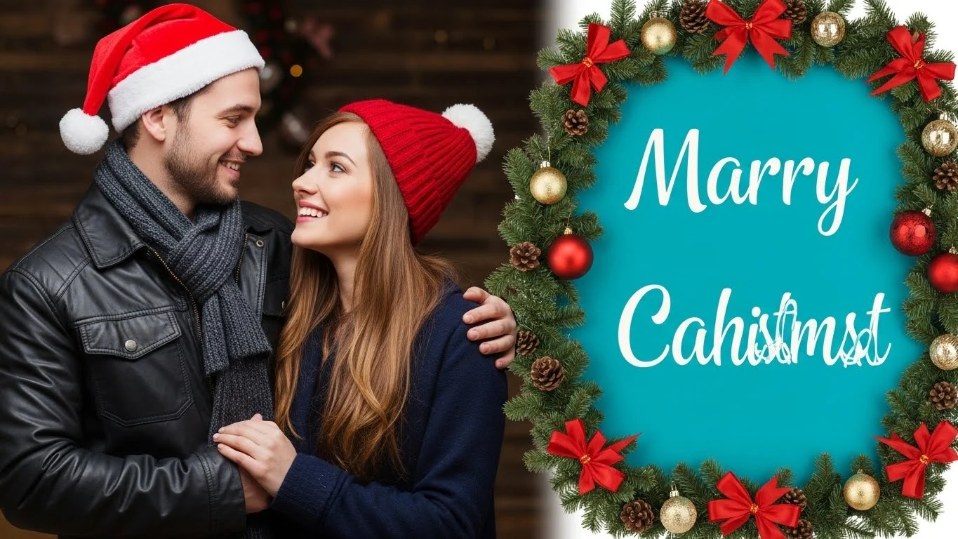 couple christmas captions