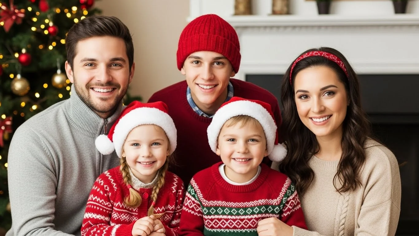 family christmas captions