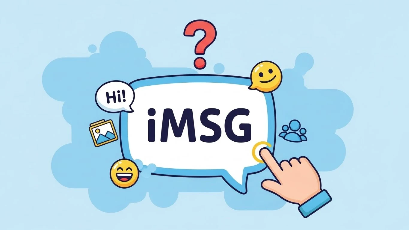 what does imsg mean in text